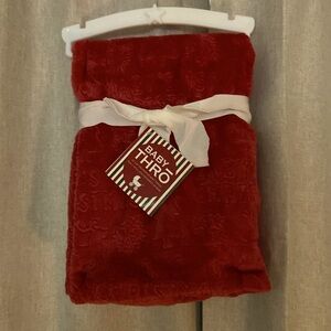 Plush Christmas Throw for Baby